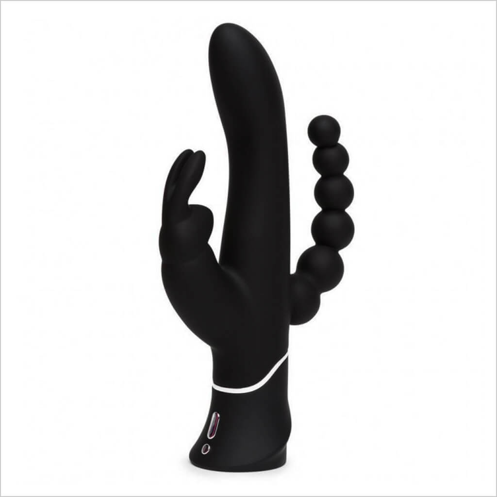 Lovehoney Happy Rabbit Triple Curve Black | Rabbit Vibrator – Lizzy Bliss