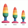 Load image into Gallery viewer, Wooomy Hiperloo Silicone Rainbow Plug
